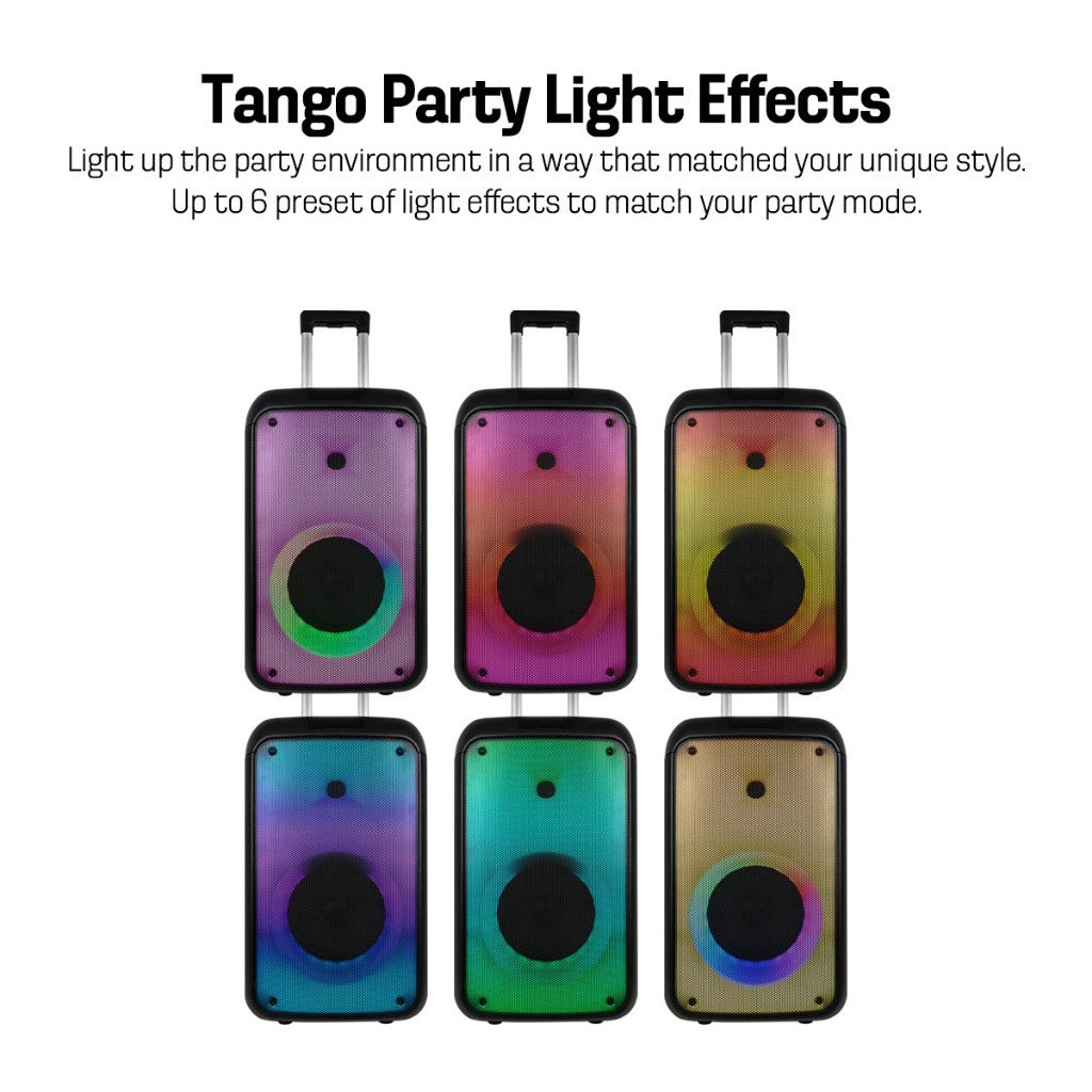 Vinnfier VF Tango XT2000 WMU 500W Bluetooth Speaker HI-FI Audio Karaoke PartyBox Speaker with 2 Wireless Mic  Audi