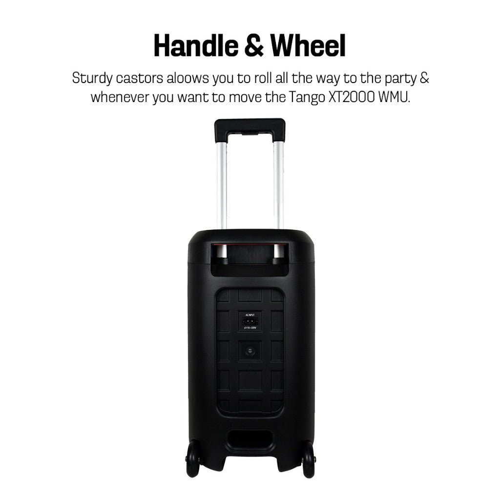 Vinnfier VF Tango XT2000 WMU 500W Bluetooth Speaker HI-FI Audio Karaoke PartyBox Speaker with 2 Wireless Mic  Audi