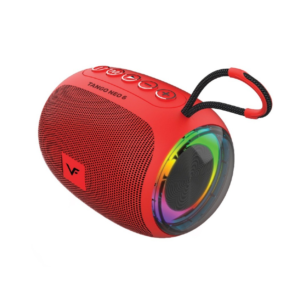 Vinnfier VF Tango Neo 6 LED Light Bluetooth Mini Speaker Extra Bass Built-in Mic USB and Micro-SD card slot  Audio