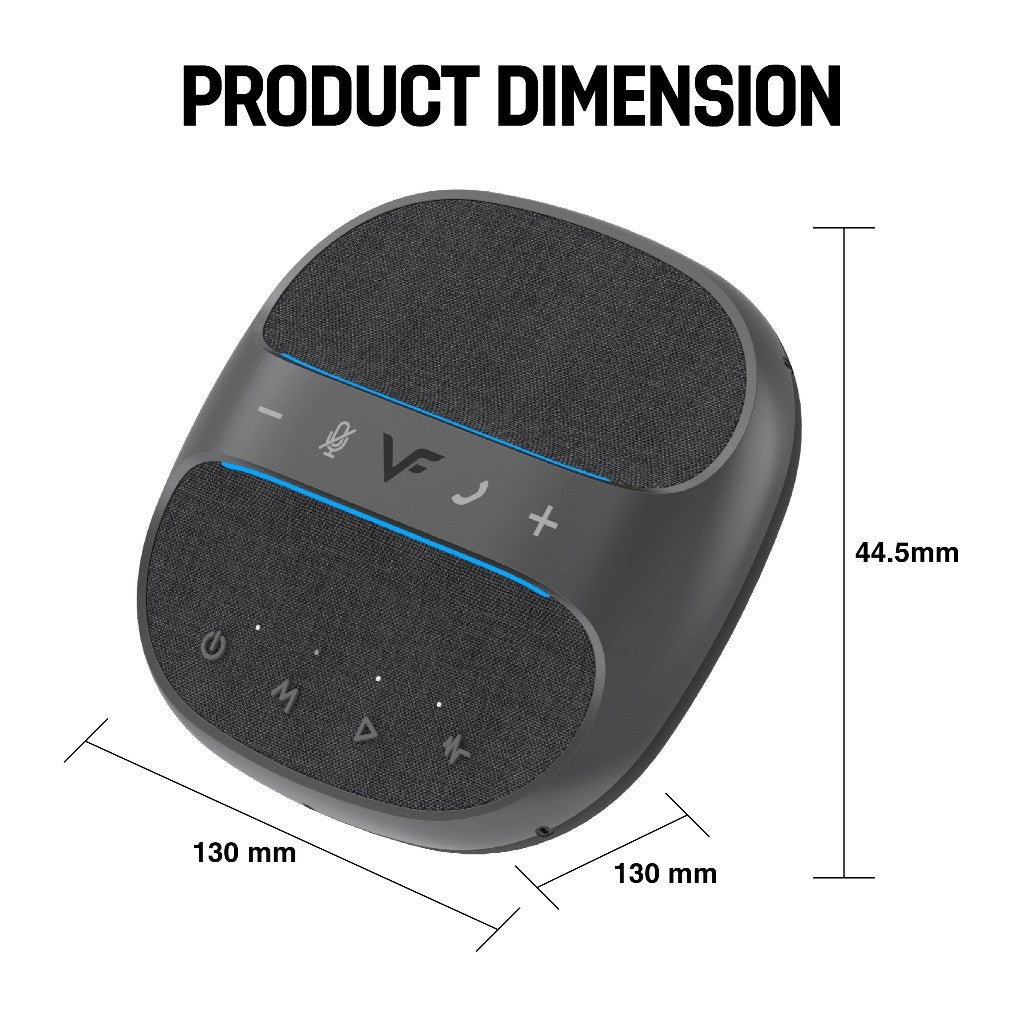 Vinnfier VF CS-11 Conference Speaker & Microphone Bluetooth Speakerphone with 360° Voice Pickup Advanced Noise Reduction