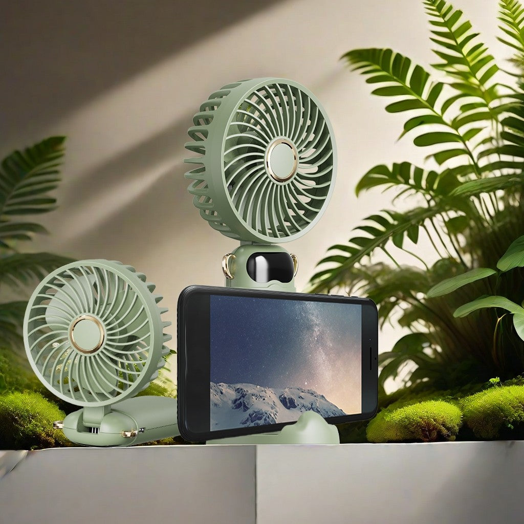 Mifier MF100 6 Kipas Kuat Speed Handheld Fan Mini Portable Foldable Small Fan Digital Display Type C charging 3000mAh