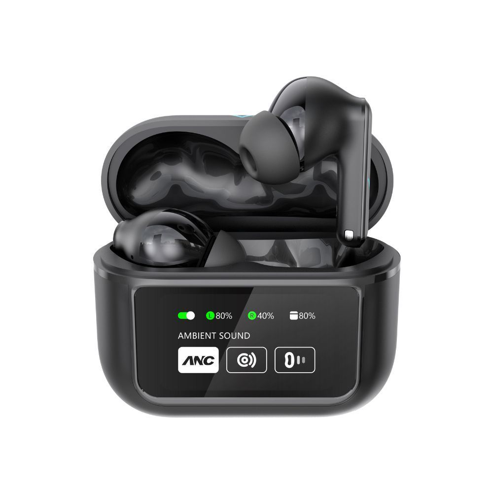 Vinnfier VF Xtreme Pro 8 Smart Screen earphone Bluetooth Wireless Earbud EQ adjustment Spatial Audio ANC Transparent