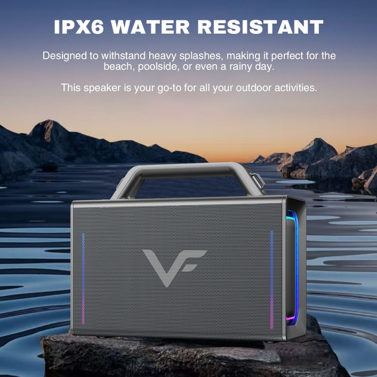 Vinnfier VF Tango XT9000 MAX 200W Professional Karaoke Portable Bluetooth Speaker Sound card Mixer 2 UHF Mirophone