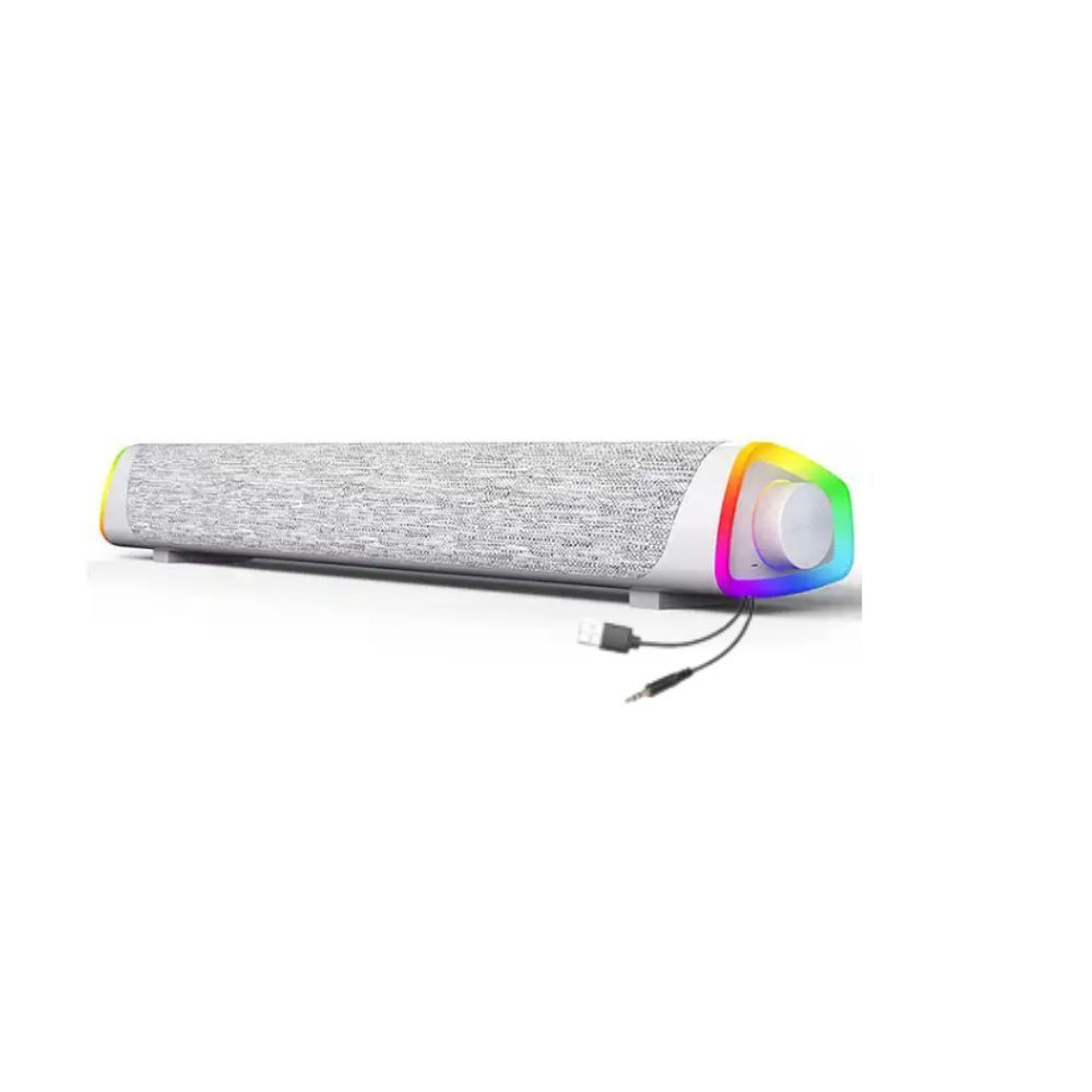Vinnfier VF Hyperbar U30 BT USB Power Soundbar with Led Light Bluetooth Aux Line In For Gaming Computer Speaker  Audio