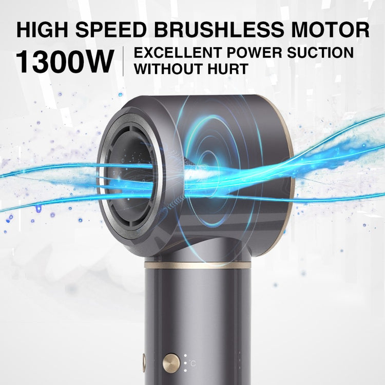 Mifier HD02 PRO- 5 in 1 High Speed Hair Dryer Negative Ionic Blow Dryer Automatic Curling Air Curling Iron Nozzle Brush