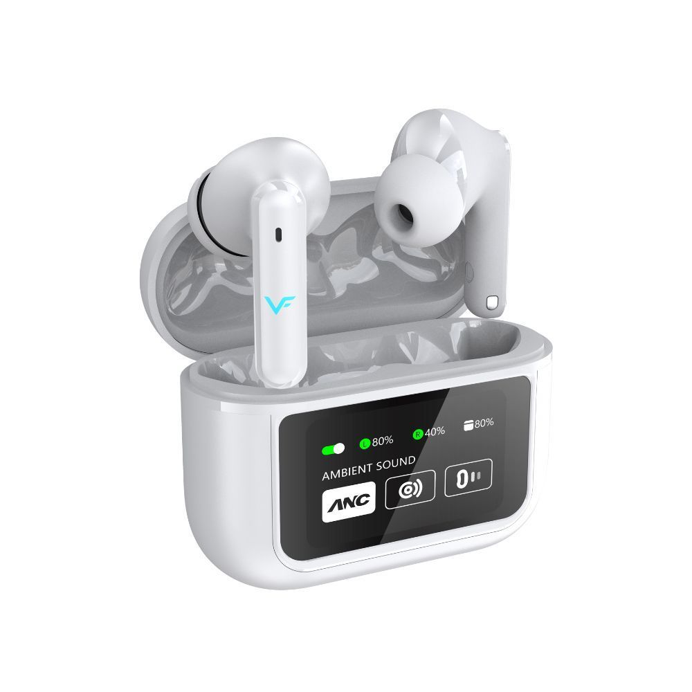 Vinnfier VF Xtreme Pro 8 Smart Screen earphone Bluetooth Wireless Earbud EQ adjustment Spatial Audio ANC Transparent