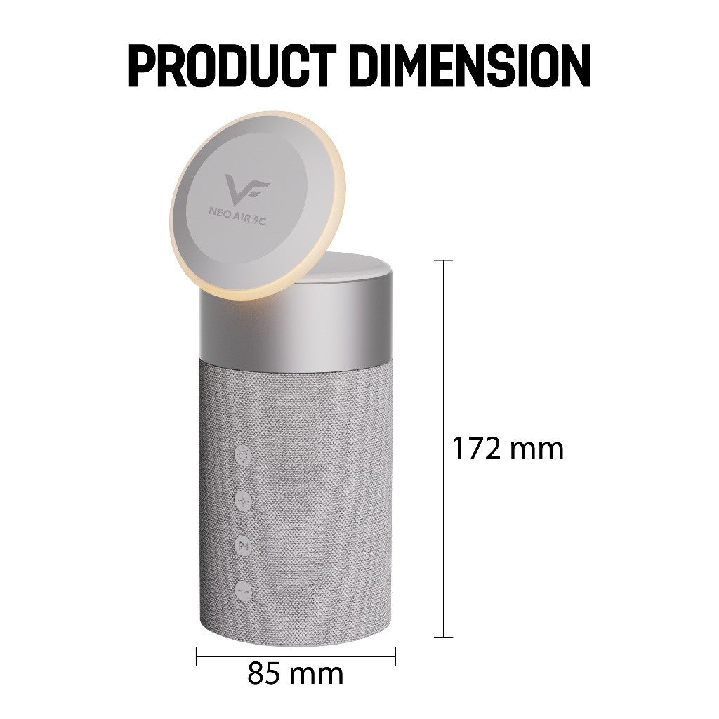 Vinnfier VF Neo Air 9C LED Bluetooth Speaker 15W Foldable Magnetic Fast Wireless Phone Charging Station