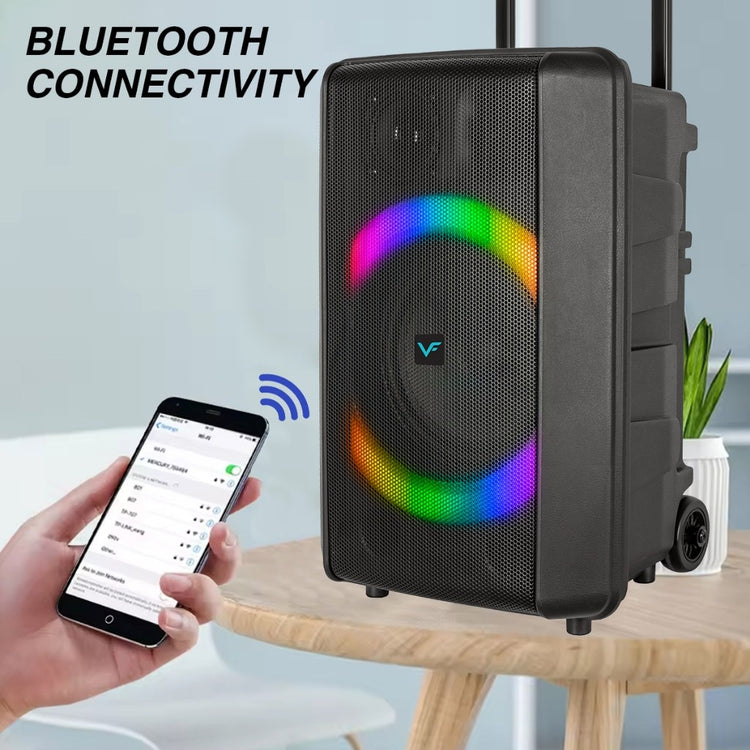 Vinnfier VF Tango 600 WMV 90W Max Portable Trolley Wireless Bluetooth Speaker Karaoke USB Drive  Micro SD card Guitar