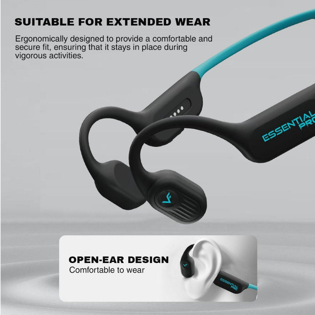Vinnfier VF ESSENTIAL PRO Bone Conduction Open-Ear Wireless Sports Earphones 32GB / Bluetooth 6.0 / IP68 Waterproof 10m