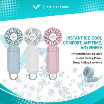Mifier MF300 PRO 2-in-1 High Speed Cooling mini Fan with Cooling Sheet Rechargeable Mini Fan mini kipas