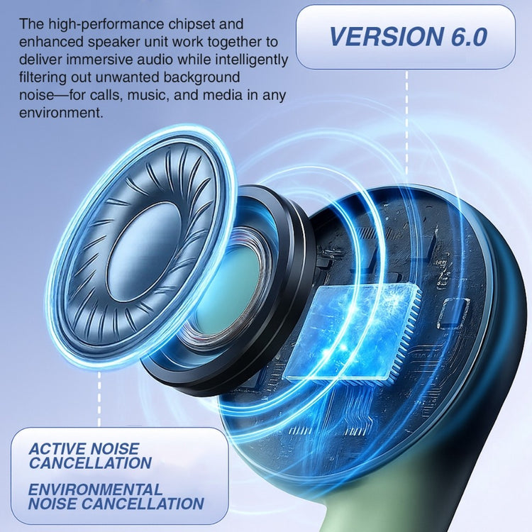 Vinnfier Momento Pro 7 BT True Wireless Earbuds | Quad-Mic ENC | ANC | 20 H Playtime | Bluetooth V6.0 | Deep Bass | IPX5