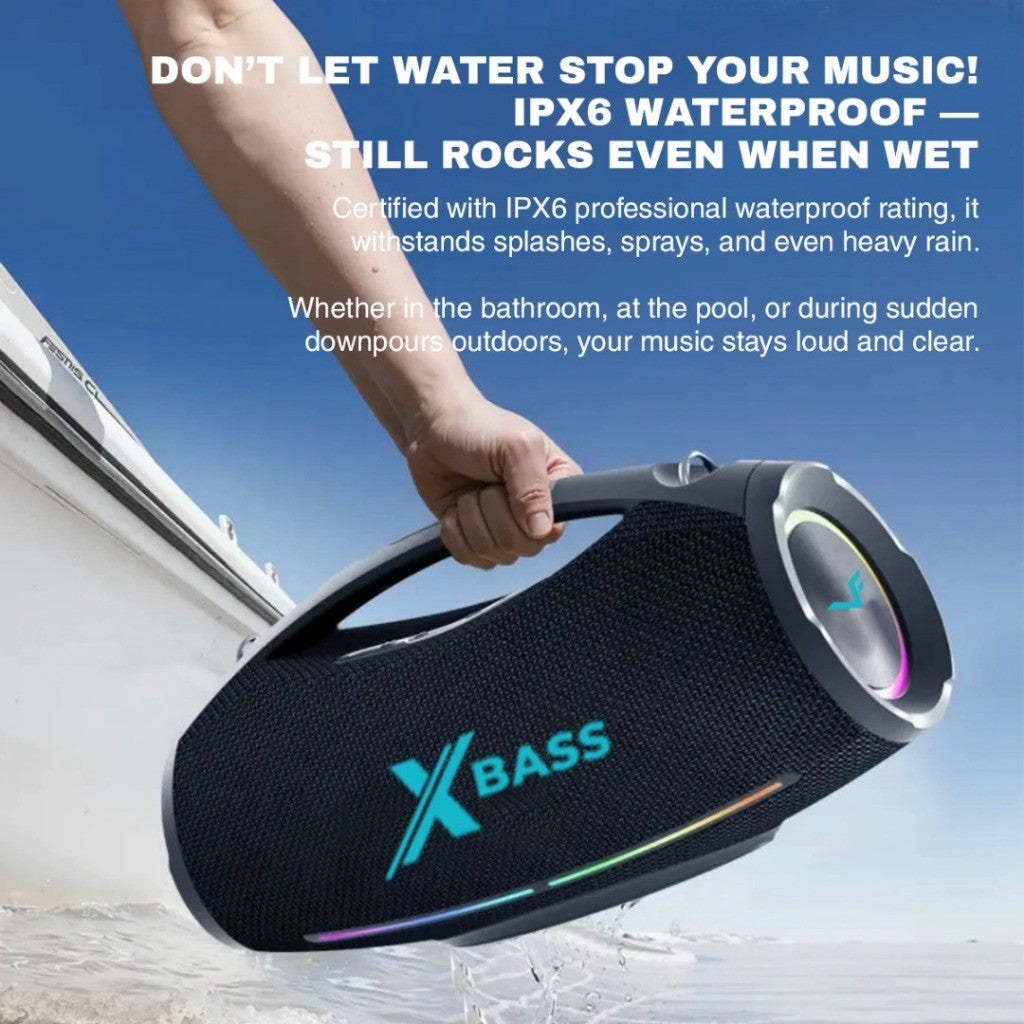 Vinnfier Tango XT510 Portable Bluetooth Karaoke Speaker 300W Output 5000mAH Battery 2 Wireless Microphones | IPX6 | DSP