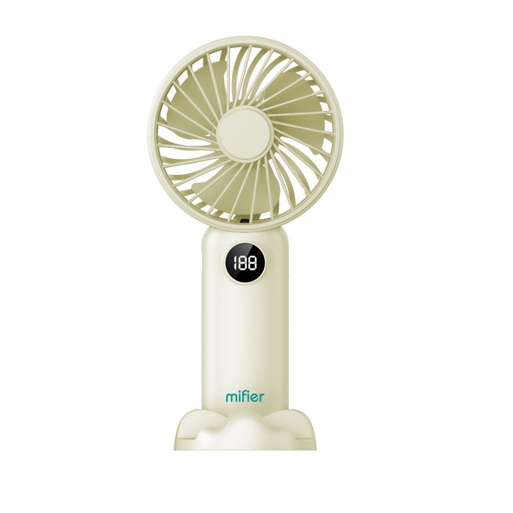 Mifier MF100 6 Kipas Kuat Speed Handheld Fan Mini Portable Foldable Small Fan Digital Display Type C charging 3000mAh