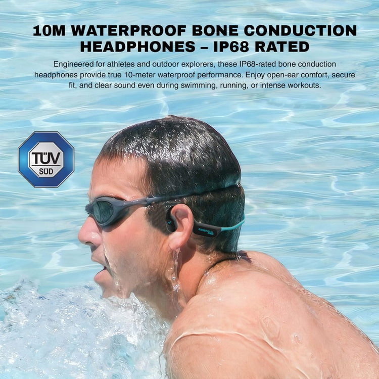 Vinnfier VF ESSENTIAL PRO Bone Conduction Open-Ear Wireless Sports Earphones 32GB / Bluetooth 6.0 / IP68 Waterproof 10m