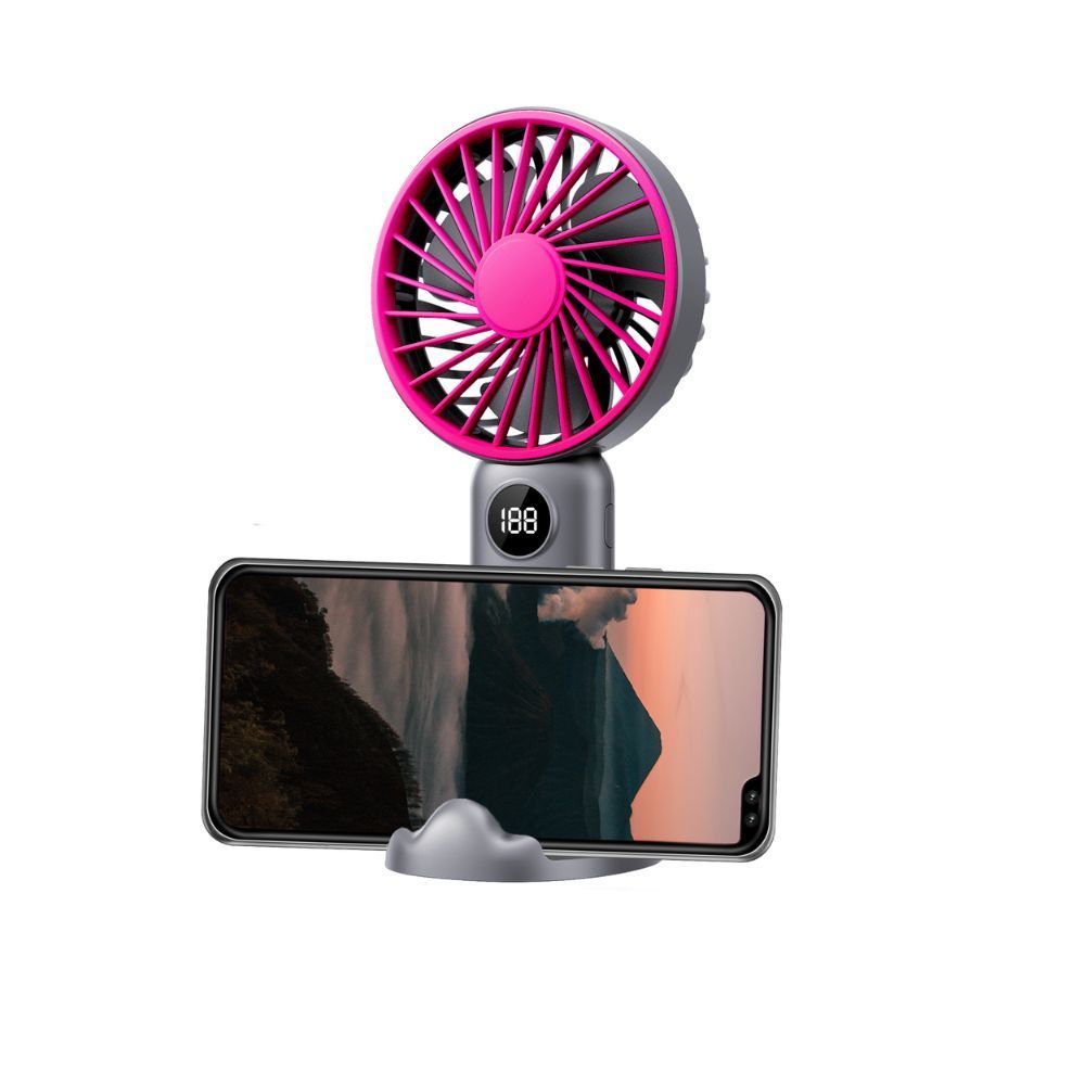 Mifier MF100 6 Kipas Kuat Speed Handheld Fan Mini Portable Foldable Small Fan Digital Display Type C charging 3000mAh