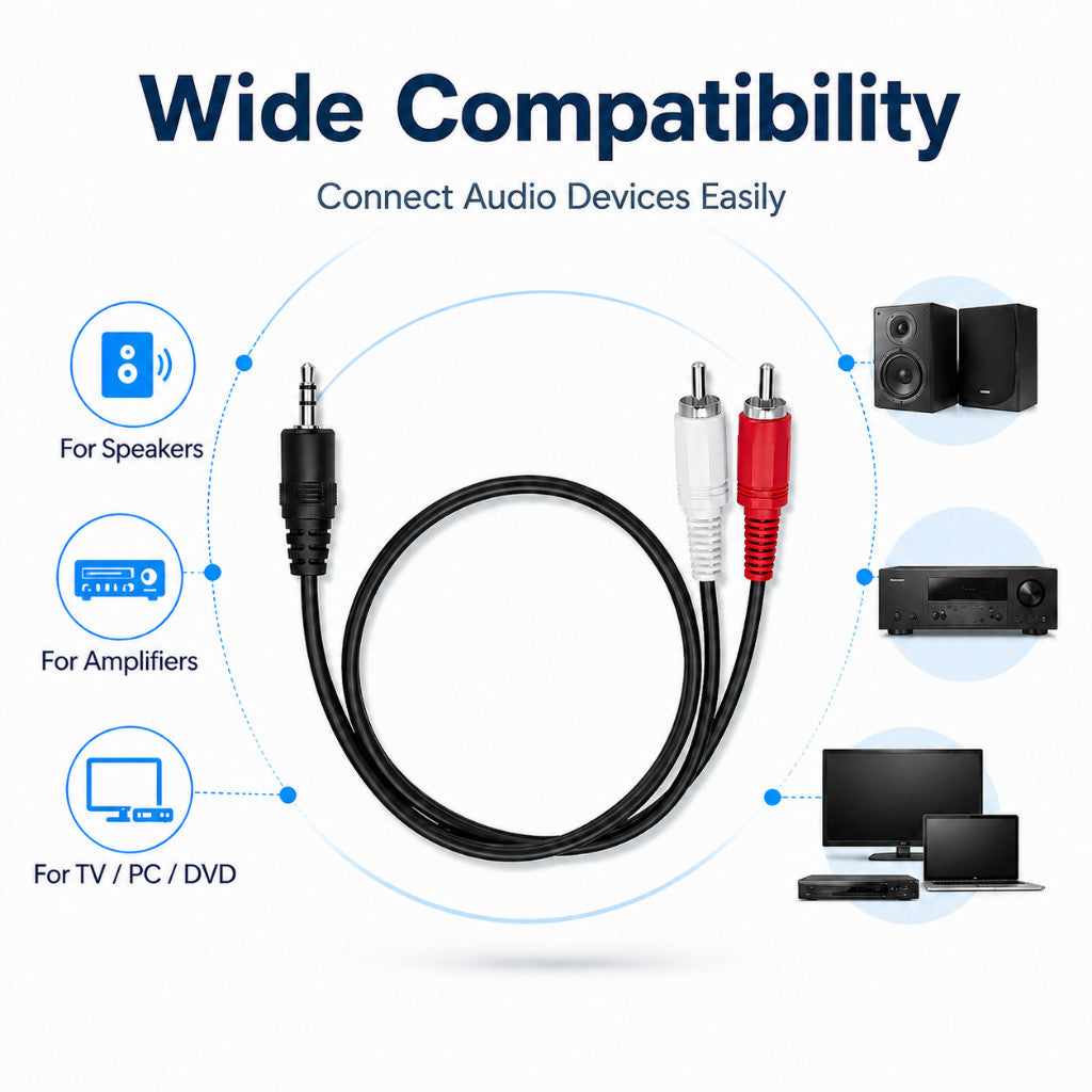 RCA-AUX CABLE 1.5M