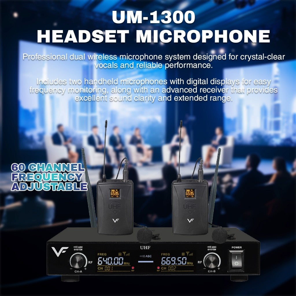 Vinnfier VF ULTRA PRO 10 Inch Home Karaoke Set Amplifier 300W Karaoke Speaker 600W + 2 UHF Professional Microphone
