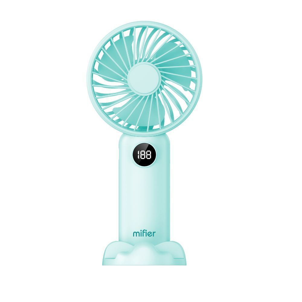 Mifier MF100 6 Kipas Kuat Speed Handheld Fan Mini Portable Foldable Small Fan Digital Display Type C charging 3000mAh