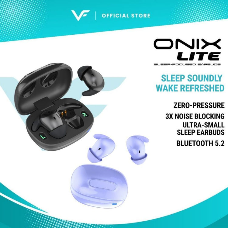 Vinnfier VF ONIX LITE Sleep Earbuds | Zero-Pressure Comfort for Side Sleepers & 3X Noise Blocking Snore Blocking