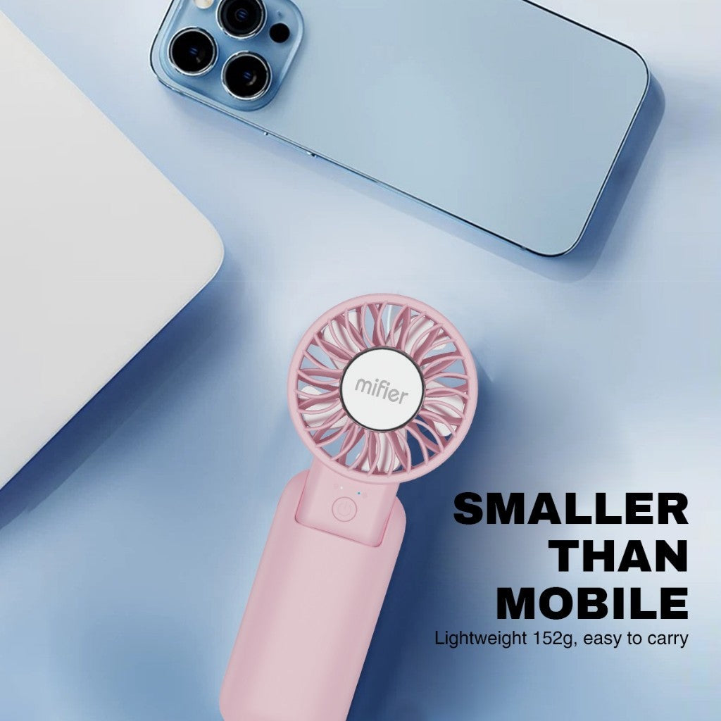 Mifier MF300 PRO 2-in-1 High Speed Cooling mini Fan with Cooling Sheet Rechargeable Mini Fan mini kipas