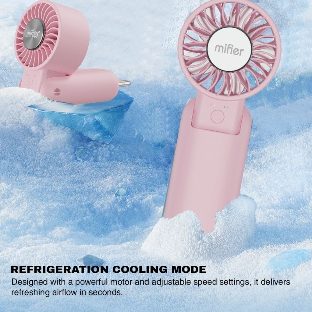 Mifier MF300 PRO 2-in-1 High Speed Cooling mini Fan with Cooling Sheet Rechargeable Mini Fan mini kipas