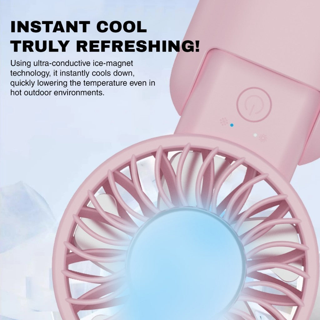 Mifier MF300 PRO 2-in-1 High Speed Cooling mini Fan with Cooling Sheet Rechargeable Mini Fan mini kipas