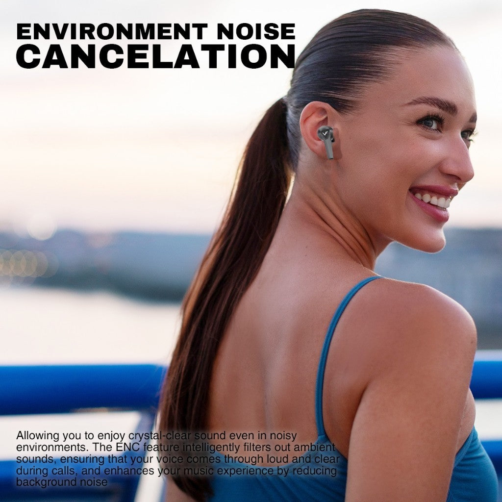 VINNFIER XTREME PRO 5 True Wireless Stereo Smart Screen Control Earbuds Bluetooth EQ Adjustment Audio Charging