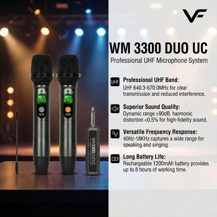 Vinnfier Ultra PRO SET 400W 8" Pair Karaoke Speaker HDMI ARC Optical UHF MIC Bluetooth Home KTV Full Set Sound System