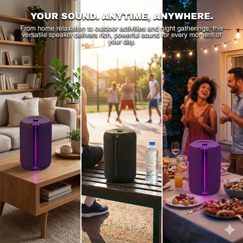 Vinnfier VF Tango Studio 3 Bluetooth Portable Karaoke Speaker | 240W System Power, Dual Wireless Mics & Bass Boost EQ